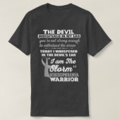 Schizophrenia Warrior Shirt I Am The Storm Ribbon (Design voorkant)