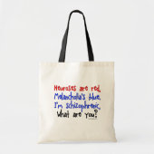 Schizophrenic Humor Bags Tote Bag (Voorkant)