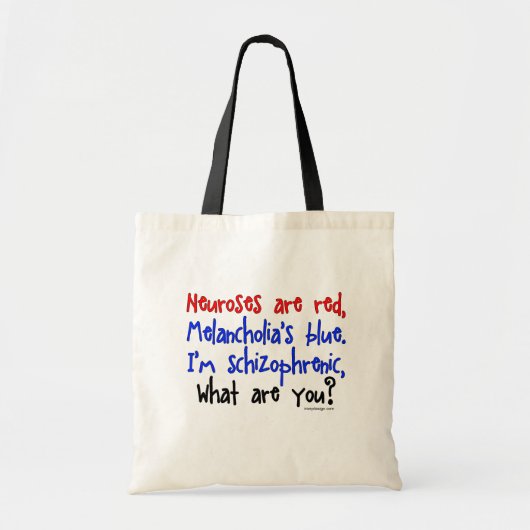 Schizophrenic Humor Bags Tote Bag (Voorkant)