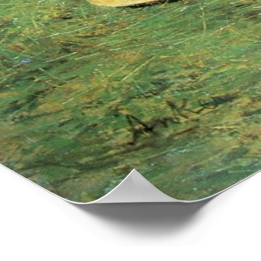 Schlafender Knabe im Heu Boy Sleeping in Hay Poster (Hoek)