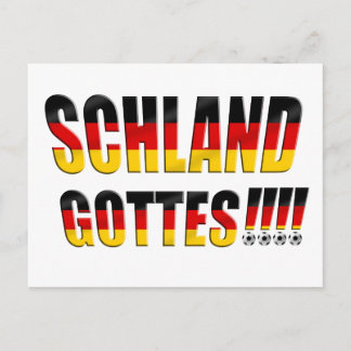 Schland Gottes - Fussball Deutschland Briefkaart