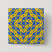 Schlange Vierkante Button 5,1 Cm (Voorkant)