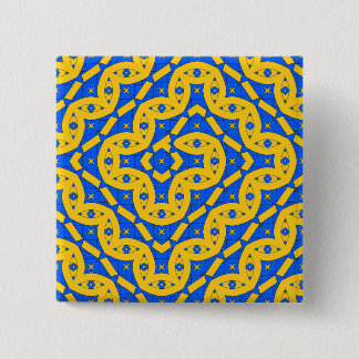 Schlange Vierkante Button 5,1 Cm