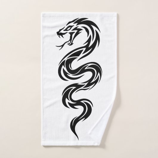 Schlangen tattoo handdoek (Handdoek)