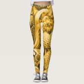 Schlangenhaut Klapperschlange Dschungel Leggings (Voorkant)