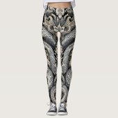 Schlangenhautoptik Snakedesign Leggings (Voorkant)