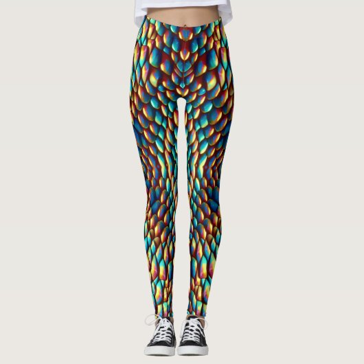 Schlangenoptik Schlangenhaut Leggings (Voorkant)