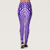 Schlangenoptik Schlangenhaut Violett Leggings (Achterkant)