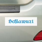 schlawuzi rascal Bayern bayrisch bayerisch Bavaria Bumpersticker (Op auto)