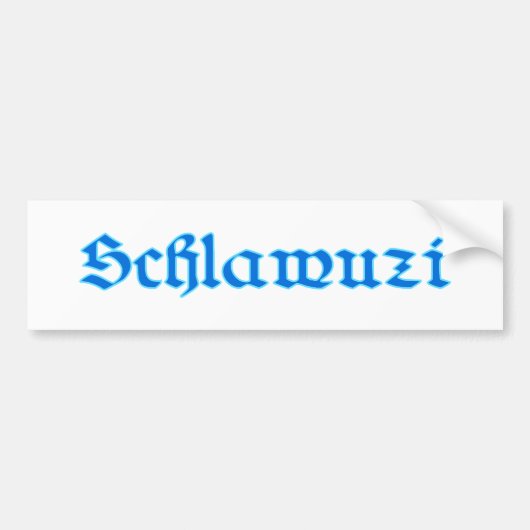 schlawuzi rascal Bayern bayrisch bayerisch Bavaria Bumpersticker (Voorkant)