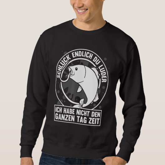 Schlck du Luder Angler Vist haak Gevist Trui (Voorkant)