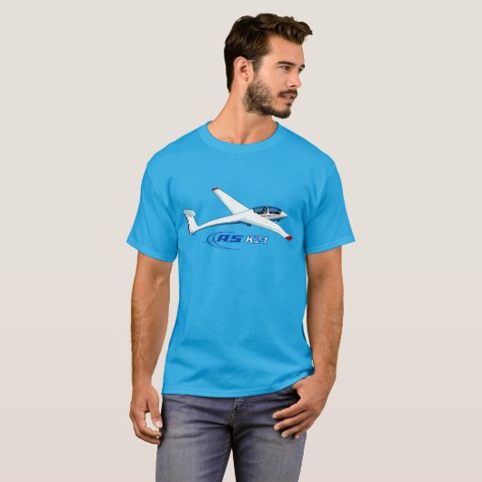 Schleicher ASK 21 Glider Pilot T-shirt (Voorkant volledig)