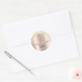 Schlekkers Logo Cosmetische sculpende gouden schij Ronde Sticker (Envelop)
