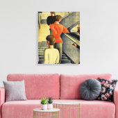 Schlemmer - Bauhaus Stairway Canvas Afdruk (Insitu (Woonkamer))