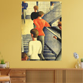 Schlemmer - Bauhaus Stairway Canvas Afdruk (Insitu (Woonkamer))