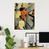 Schlemmer - Bauhaus Stairway Poster (Thuiskantoor)