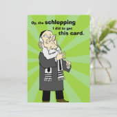 Schlepping-ziekteverzekeringskaart Feestdagenkaart (Staand voorkant)