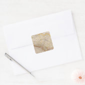Schlesien Atlas Map Vierkante Sticker (Envelop)