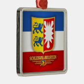Schleswig-Holstein COA Metalen Ornament (Rechts)