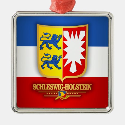 Schleswig-Holstein COA Metalen Ornament (Voorkant)