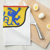 Schleswig Holstein (Duitsland) Wapenstoofpot Theedoek (Quarter Fold)