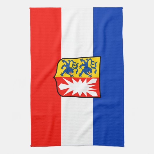 Schleswig-Holstein Flagge Theedoek (Verticaal)