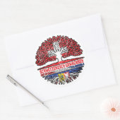 Schleswig-Holstein Schweizer Schweiz Baum Ronde Sticker (Envelop)