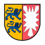 Schleswig-Holstein Wappen Staand Fotobeeldje<br><div class="desc">Das Wappen von Schleswig-Holstein auf vielen interessanten Produkten</div>