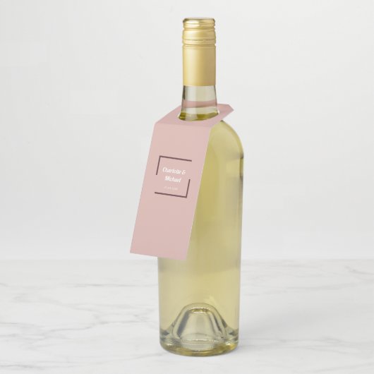 Schlicht elegant Dusty-Roos/Weiß Flessenhanger (Schuin)