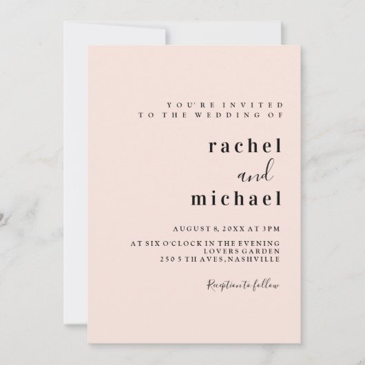 Schlicht elegante kaart (Voorkant)