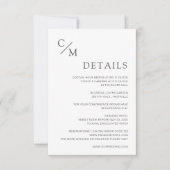 Schlicht elegante Monogramm (Voorkant)