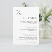 Schlicht elegante Monogramm (Staand voorkant)