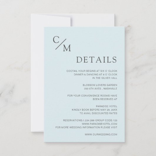 Schlicht elegante Monogramm (Voorkant)