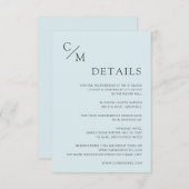 Schlicht elegante Monogramm (Voorkant / Achterkant)