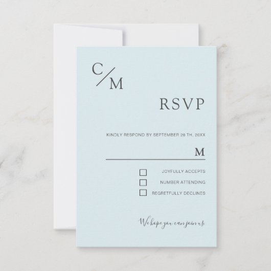 Schlicht elegante Monogramm (Voorkant)