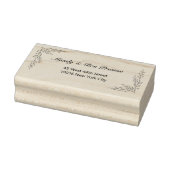 Schlicht Floral Namen Adressen Rubberstempel (Stempel)