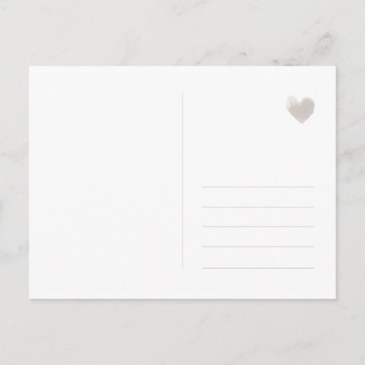 Schlichte, schicke Save the date Karte Aankondigingskaart (Achterkant)