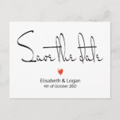 Schlichte, schicke Save the date Karte Aankondigingskaart (Voorkant)