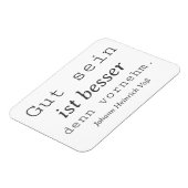 Schlichter Johann Heinrich Voss Zitat Gut sein Magneet (Linkerzijde)