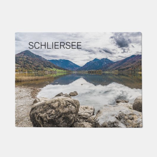 Schliersee Bavaria Lake Germany Panorama Souvenir Deurmat (Voorkant)