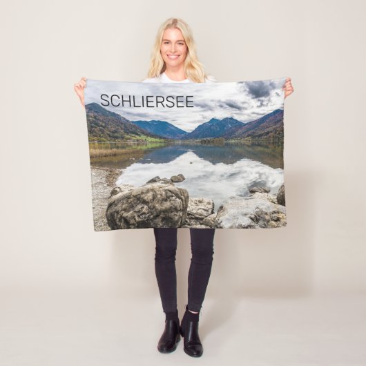 Schliersee Bavaria Lake Germany Panorama Souvenir Fleece Deken (In situ)