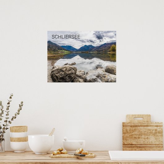 Schliersee Bavaria Lake Germany Panorama Souvenir Poster (Keuken)