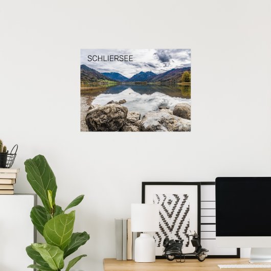 Schliersee Bavaria Lake Germany Panorama Souvenir Poster (Thuiskantoor)