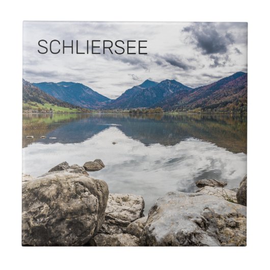 Schliersee Bavaria Lake Germany Panorama Souvenir Tegeltje (Voorkant)