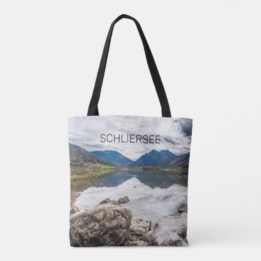 Schliersee Bavaria Lake Germany Panorama Souvenir Tote Bag (Achterkant)