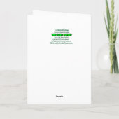 Schlomo De Menorahed Reindeer Hanukkah Kaart (Achterkant)