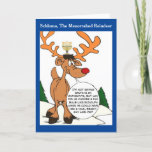 Schlomo De Menorahed Reindeer Hanukkah Kaart<br><div class="desc">TOT SLOT, een Hanukkah-Kaart die zowel FUNNY als TENDER is! BTW... Kunnen we onze "Tribale" geesten verzinnen over de juiste spelling van "Menorah" (Mennorah?.. Menorrah?..om nog maar te zwijgen over Hanukkah... of is het Hannukah?..en laten we niet vergeten: "CHANNUKAH"): 100% van ALLE WINST wordt gedoneerd aan de Breast Cancer Research...</div>