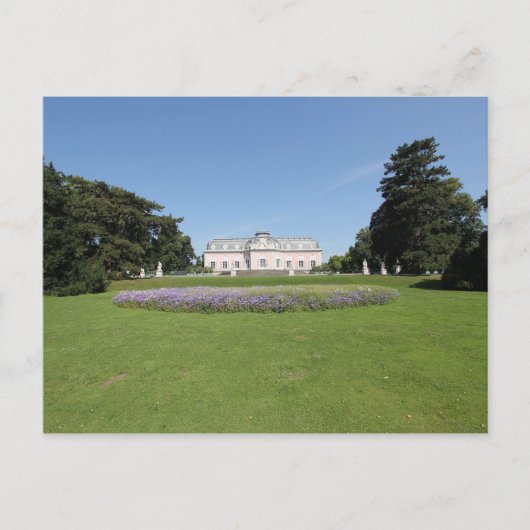 Schloss Benrath - Uitzicht van Park Briefkaart (Voorkant)