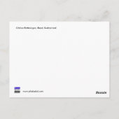 Schloss Bottmingen, Bazel, Zwitserland Briefkaart (Achterkant)