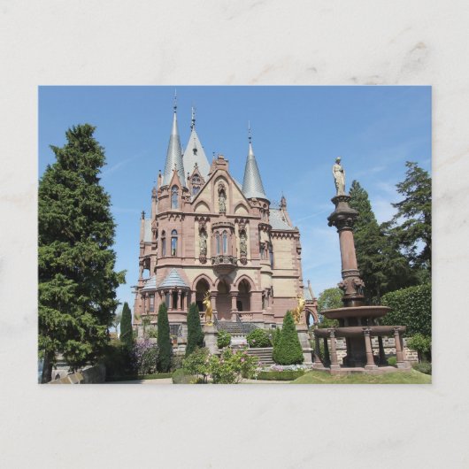 Schloss Drachenburg over Drachenfels Briefkaart (Voorkant)